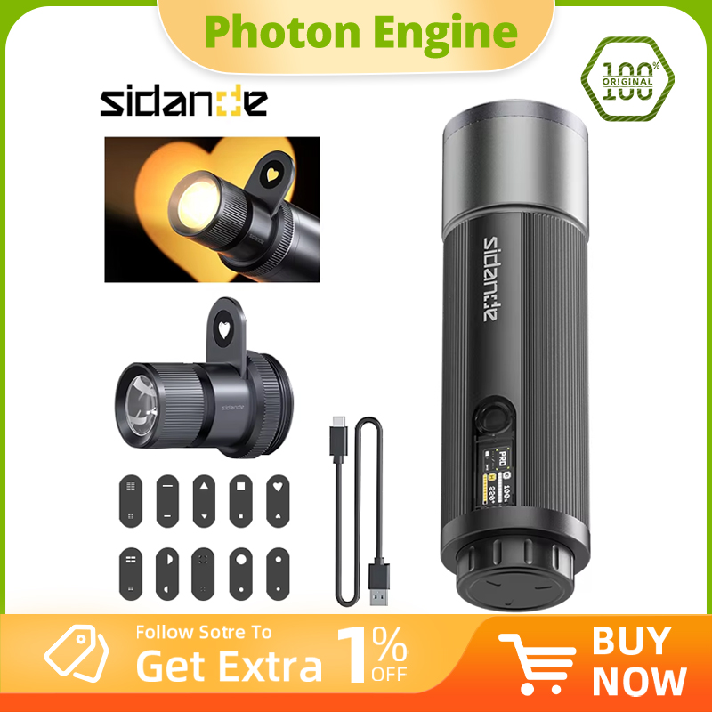 Photography Lighting Uk - مصباح يدوي SIDANDE 12W PRO بضوء