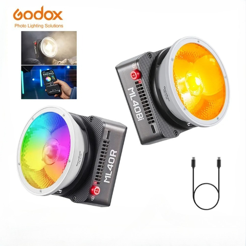 Photography Lighting Placement - ضوء فيديو LED محمول Godox ML40R
