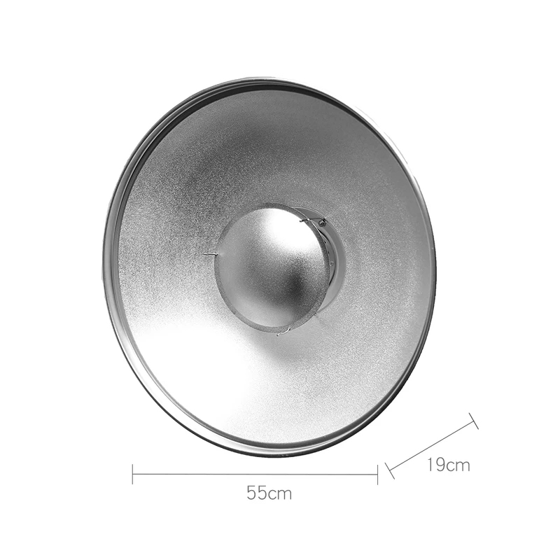 Beauty Dish 55Cm - طبق تجميل فضي مقاس 55 سم