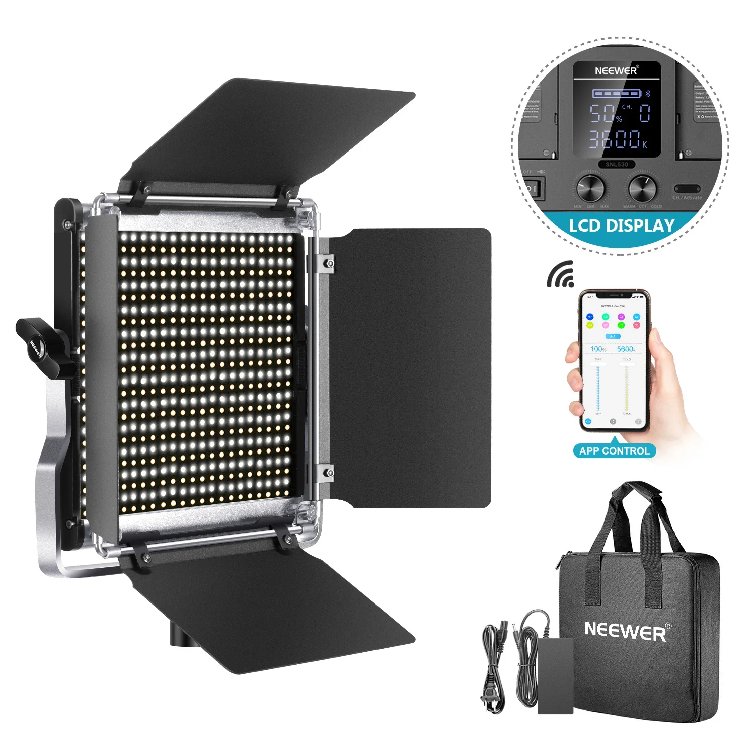 Photography Lighting Kit Neewer - ضوء فيديو LED من Neewer 528،