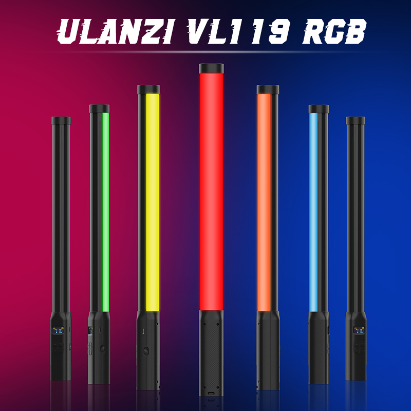 Photography Lighting Uk - Ulanzi VL119 يده RGB الملونة عصا