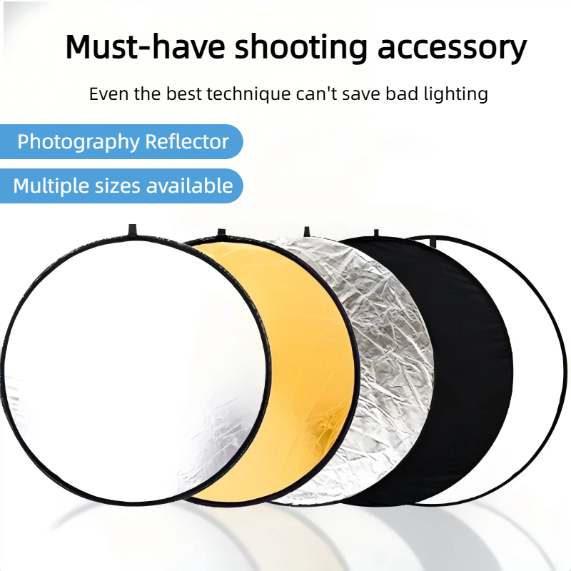 Photography Lighting For Outdoors - لوحة إضاءة محمولة قابلة للطي ثنائية