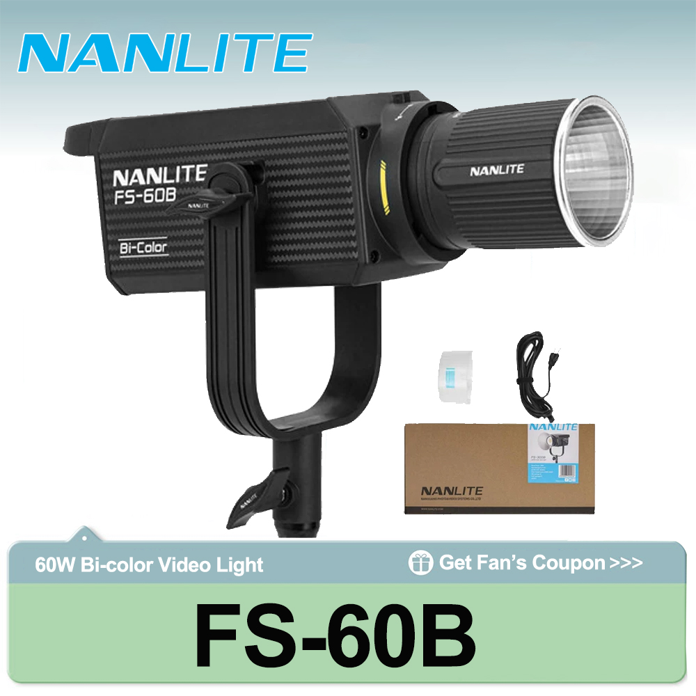Photography Lighting For Outdoors - ضوء تصوير نانلايت FS-60B بقوة 70