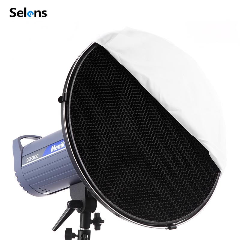 Beauty Dish 55Cm - Selens 55 سنتيمتر الفضة/الأبيض الداخلية عاكس