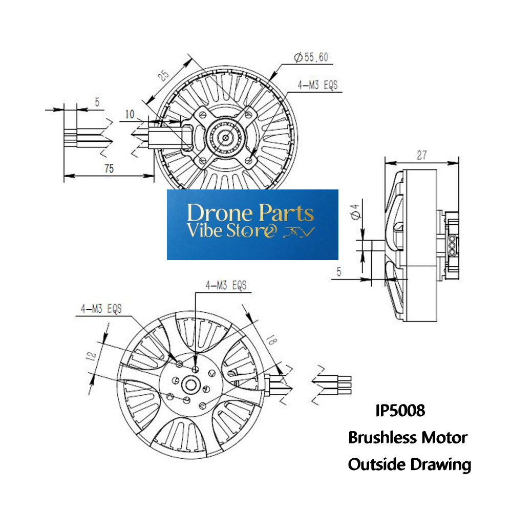 Photography Lighting And Composition - محرك بدون فرشاة DParts1IP5008 KV370 للطائرات