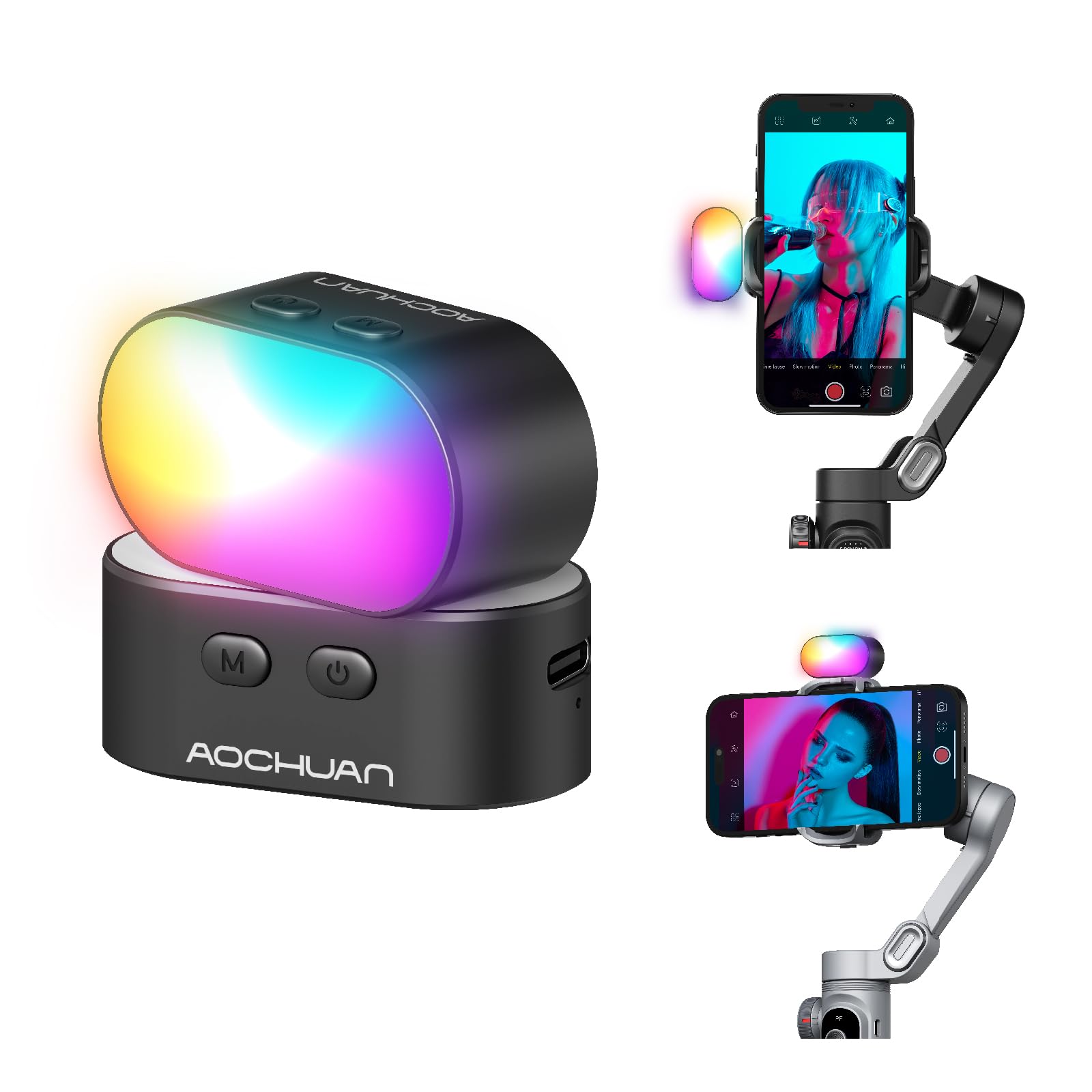 Torjim Rgb Photography Video Lighting - AOCHUAN RGB ضوء ملء مغناطيسي لضوء