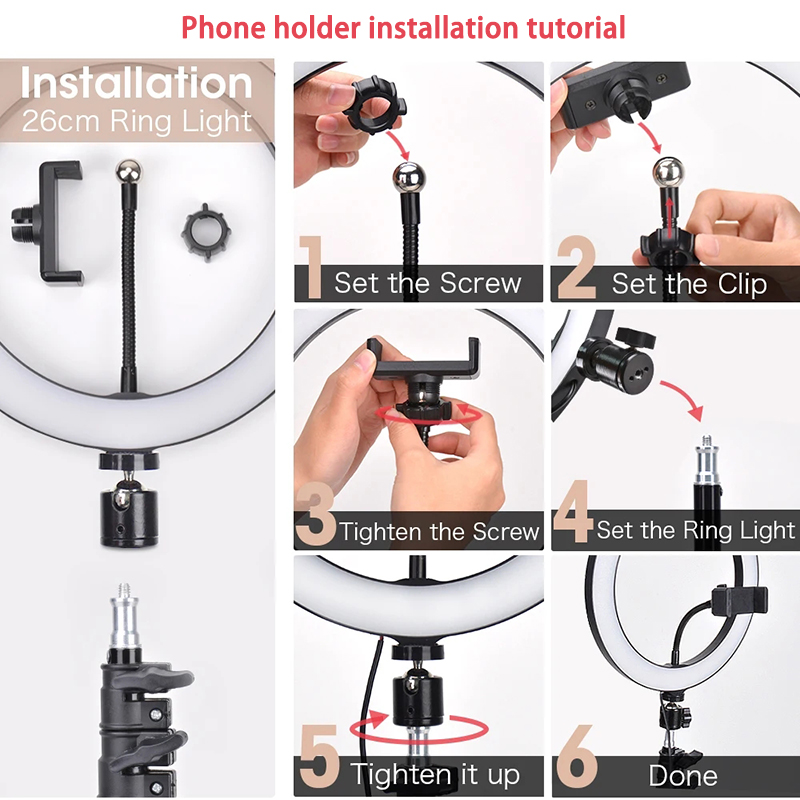 إضاءة حلقية للسيلفي بحجم 16/26 - مراجعة Photography Lighting Wand وسعره