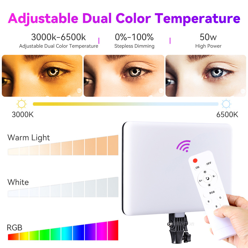 RGB 14 ''LED الفيديو الضوئي ال - مراجعة Photography Lighting Uk وسعره