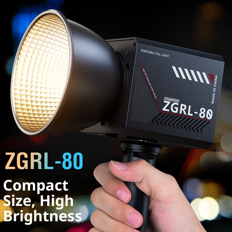 ZGRL80 80W COB يده الفيديو الض - مراجعة Beauty Dish 55Cm وسعره