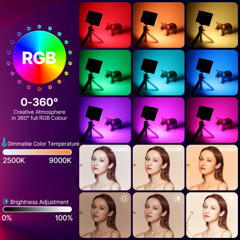 Ulanzi LT002 7 بوصة جيب LED ضو - مراجعة Torjim Rgb Photography Video Lighting وسعره
