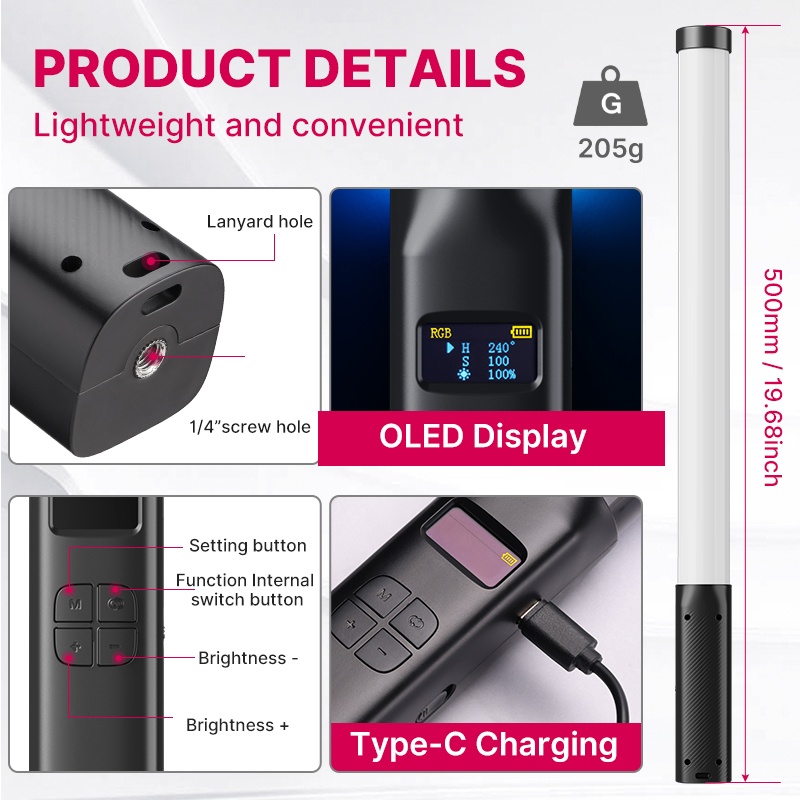 Ulanzi VL119 يده RGB الملونة ع - مراجعة Photography Lighting Uk وسعره