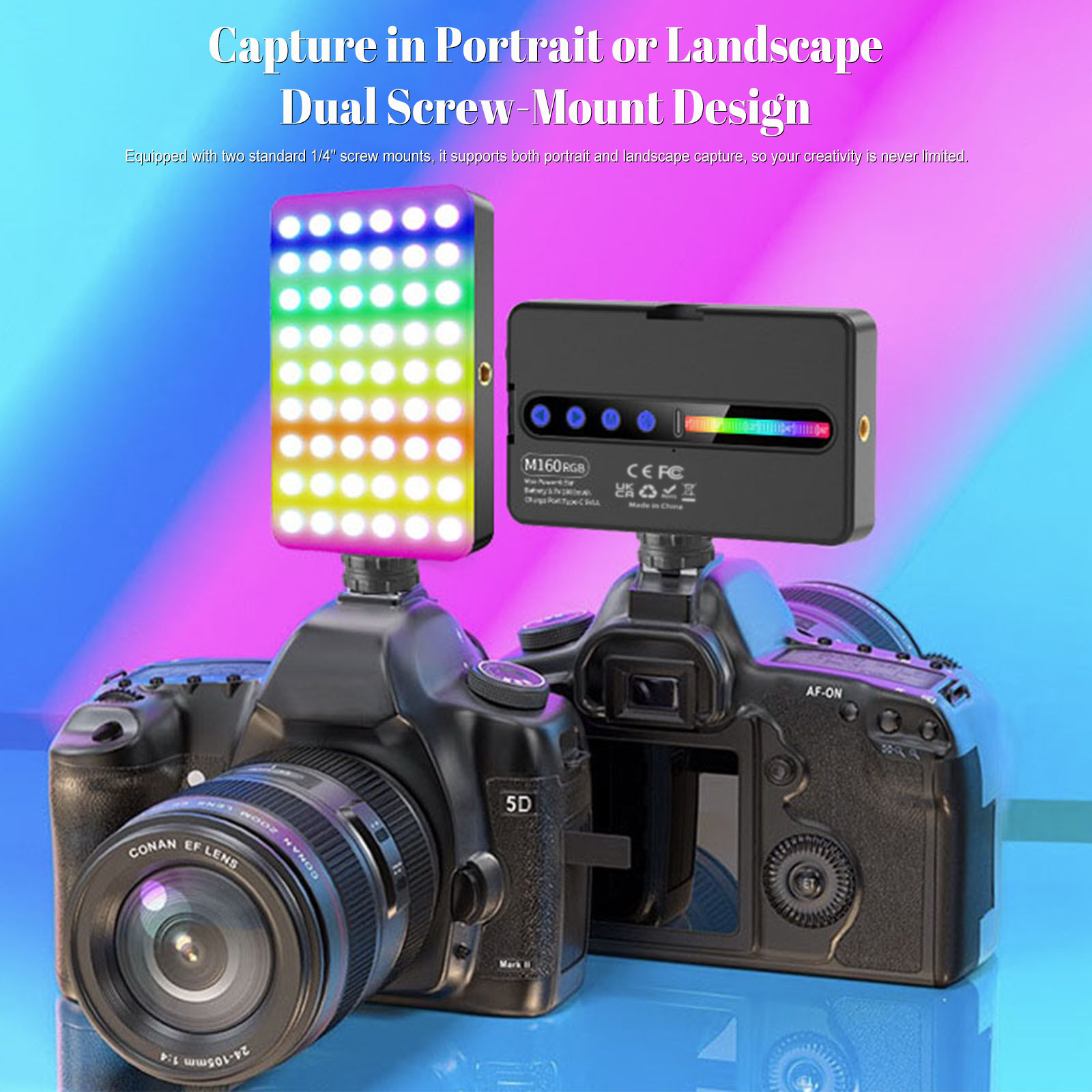 ضوء فيديو LED RGB بقوة 6.5 واط - مراجعة Photography Lighting Types وسعره
