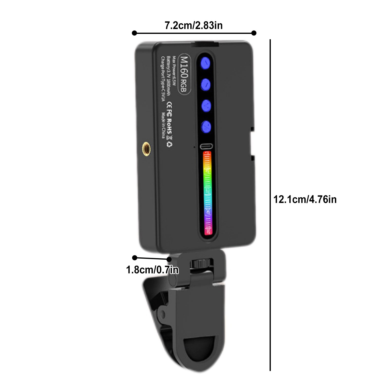 ضوء فيديو LED RGB بقوة 6.5 واط - مراجعة Photography Lighting Types وسعره