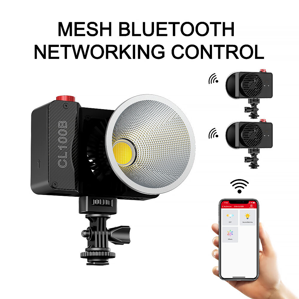 ضوء LED محمول ثنائي اللون GVM  - مراجعة Photography Lighting For Outdoors وسعره