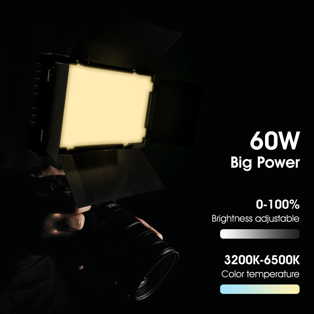 ضوء فيديو محمول DS60BI للتصوير - مراجعة Photography Lighting Uk وسعره