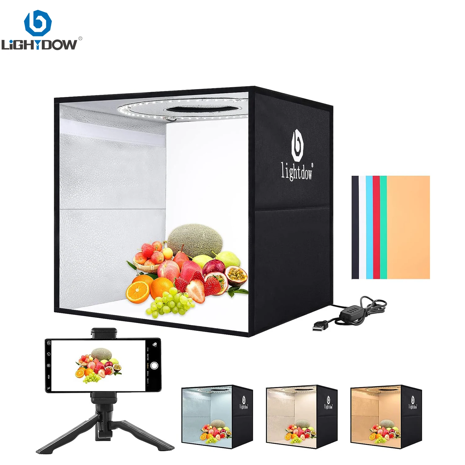 Lightdow Photo Studio Light Bo - مراجعة Photography Lighting Set Up وسعره