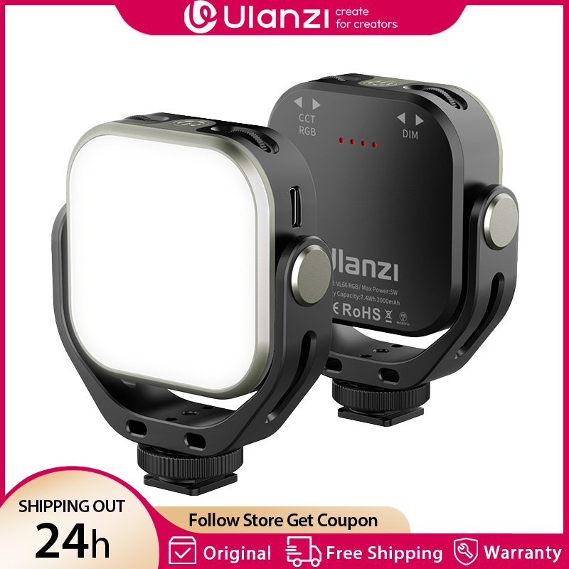 Ulanzi VL66 RGB فيديو لايت 250 - مراجعة Torjim Rgb Photography Video Lighting وسعره
