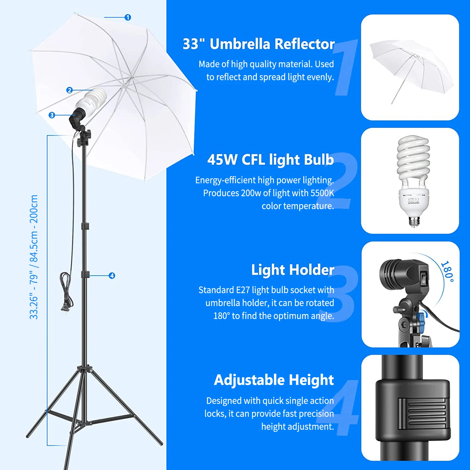 طقم إضاءة للتصوير الفوتوغرافي  - مراجعة Photography Lighting Kit Neewer وسعره