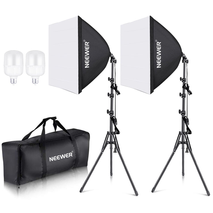 طقم إضاءة احترافي نيور 700 واط - مراجعة Photography Lighting Kit Neewer وسعره
