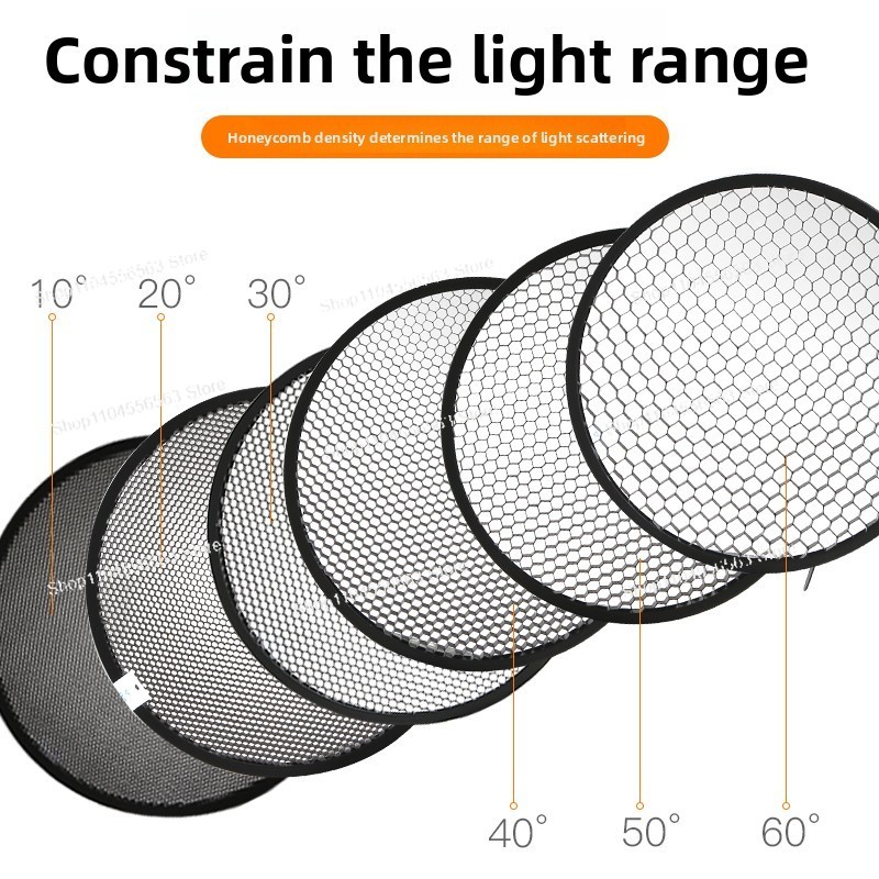 شبكة خلية النحل القياسية - ملح - مراجعة Photography Lighting Modifiers وسعره
