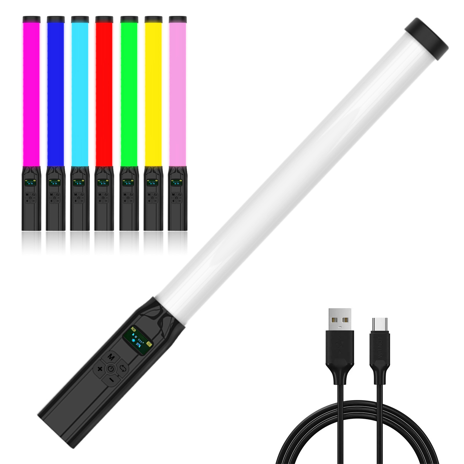 50 سنتيمتر RGB عصا ضوء عصا خفي - مراجعة Photography Lighting Types وسعره