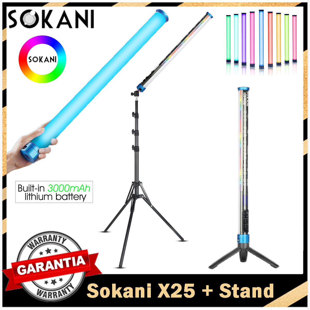 Sokani X25 RGB LED الفيديو الض - مراجعة Photography Lighting Wand وسعره