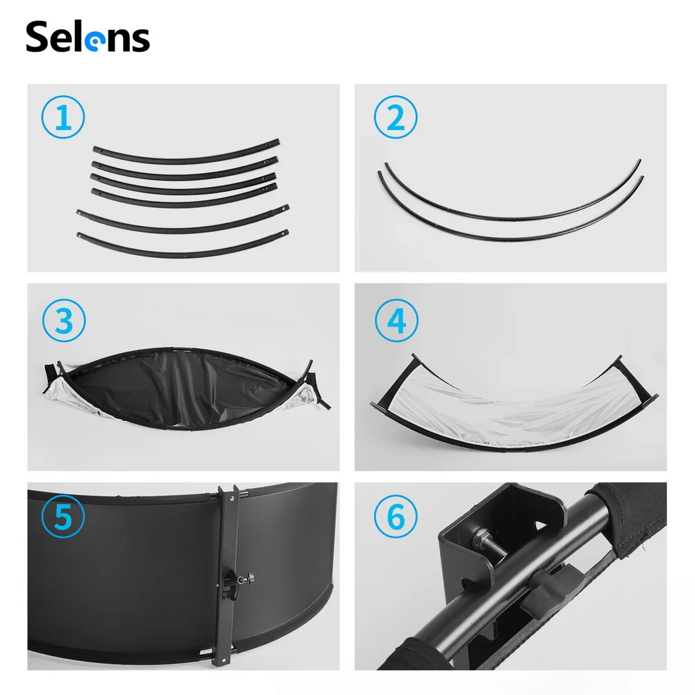 Selens 4-IN-1 U-typed 105x260  - مراجعة Photography Lighting Types وسعره