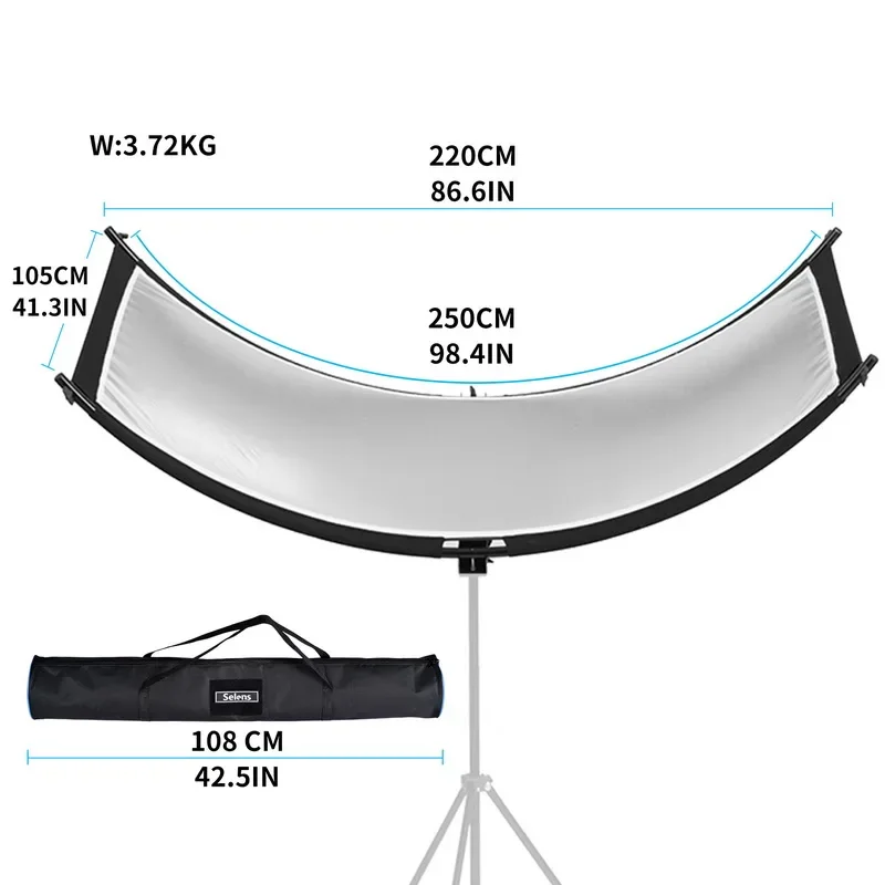 Selens 4-IN-1 U-typed 105x260  - مراجعة Photography Lighting Types وسعره