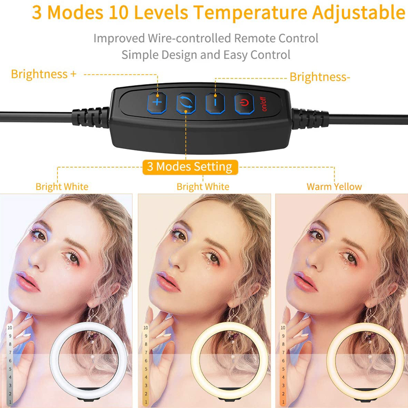 إضاءة حلقية للسيلفي مقاس 10 بو - مراجعة Photography Lighting Wand وسعره