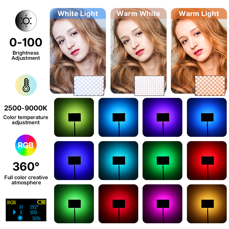 Ulanzi LT003 15W RGB Video Lig - مراجعة Torjim Rgb Photography Video Lighting وسعره