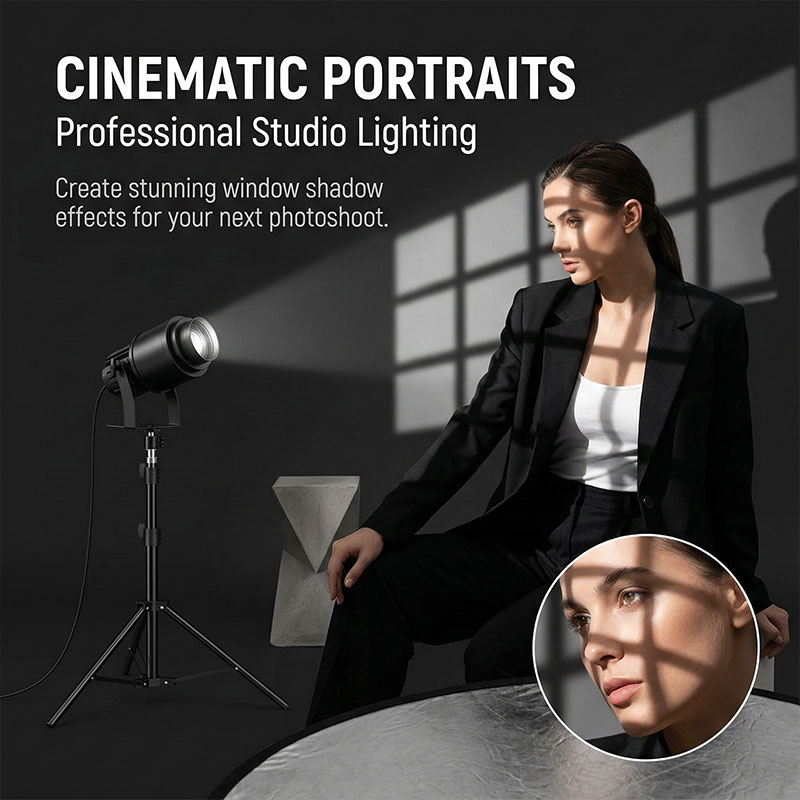 مصباح إسقاط ضوئي LED بقوة 15 و - مراجعة Photography Lighting No Shadows وسعره