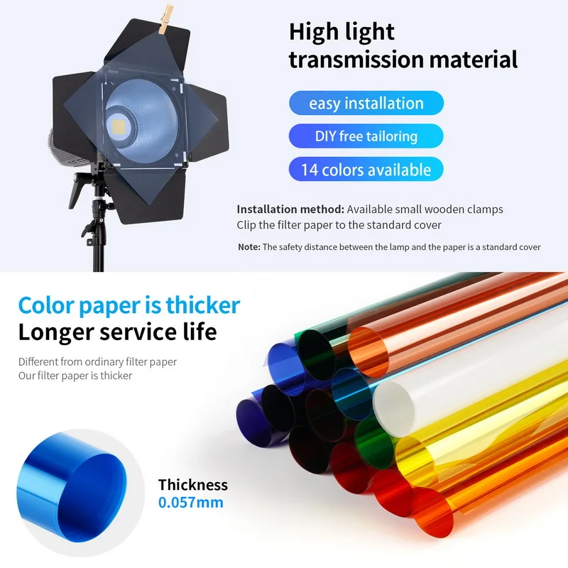 Selens 14 ألوان 40*50 سنتيمتر  - مراجعة Photography Lighting Modifiers وسعره
