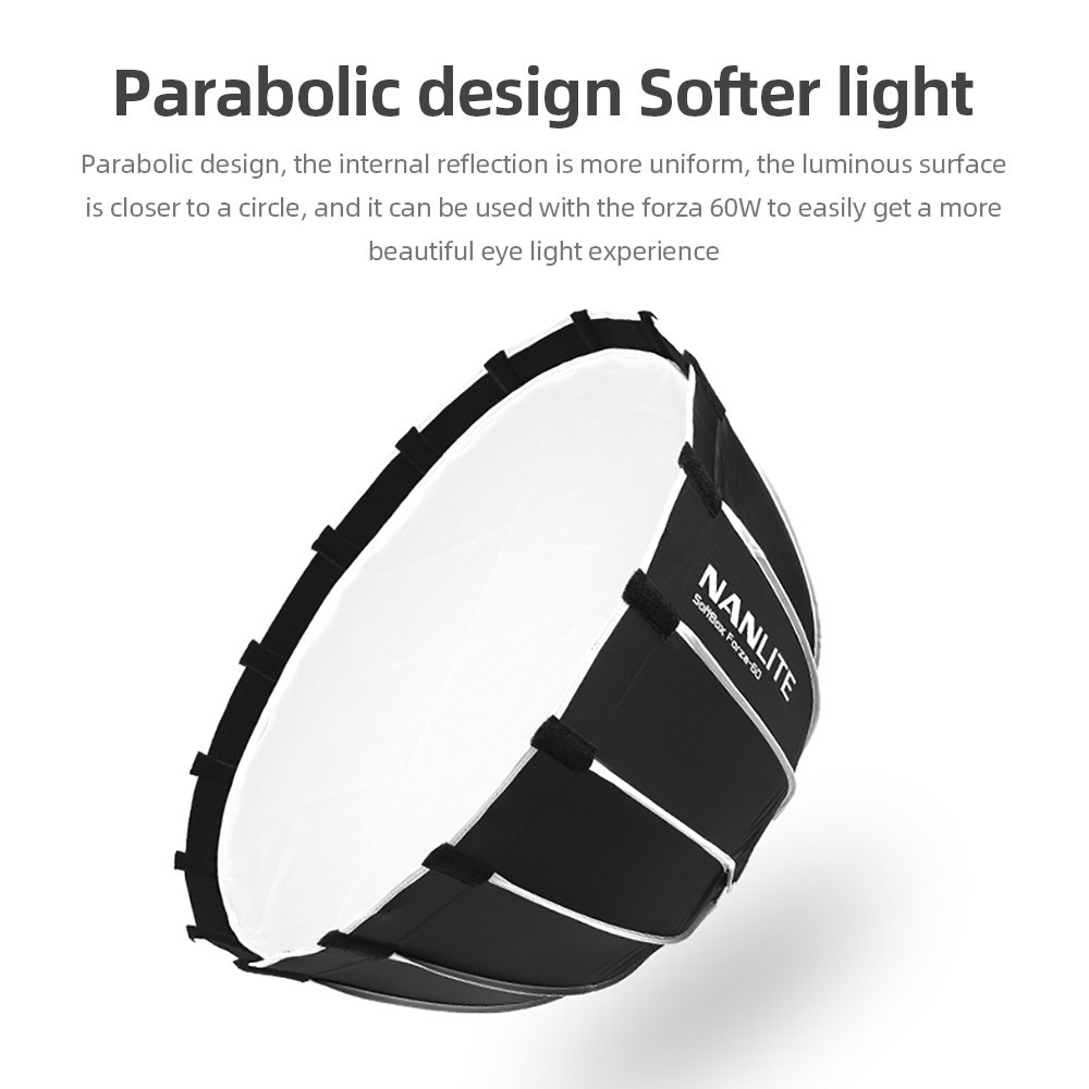 NANLITE محمول 60 سم تركيب سريع - مراجعة Beauty Dish 55Cm وسعره