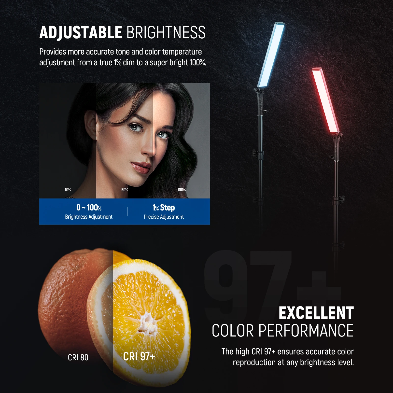 نيور عصا إضاءة فيديو LED تفاعل - مراجعة Photography Lighting Kit Neewer وسعره
