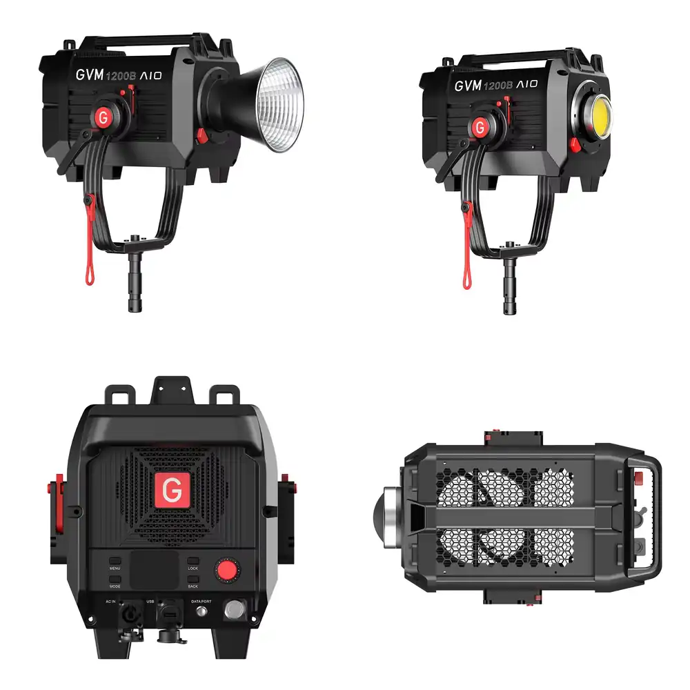 ضوء LED مستمر GVM SD1200B AIO  - مراجعة Photography And Lighting وسعره