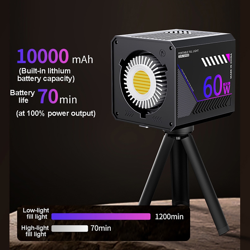 ضوء فيديو RGB بقوة 60 واط، إضا - مراجعة Torjim Rgb Photography Video Lighting وسعره
