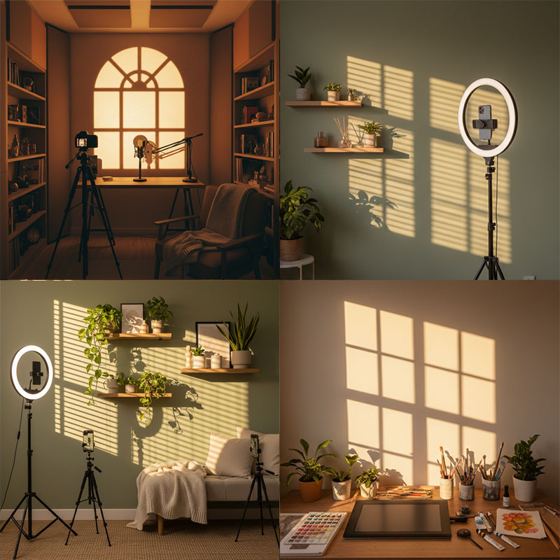 مصباح إسقاط ضوئي للنوافذ بـ 12 - مراجعة Photography Lighting No Shadows وسعره
