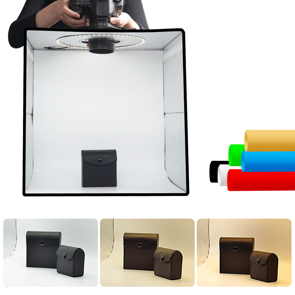 Lightdow عكس الضوء صندوق الصور - مراجعة Photography Lighting Set Up وسعره