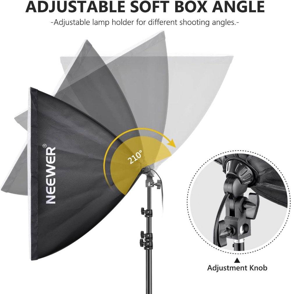 طقم إضاءة سوفت بوكس بقوة 700 و - مراجعة Photography Lighting Reference وسعره