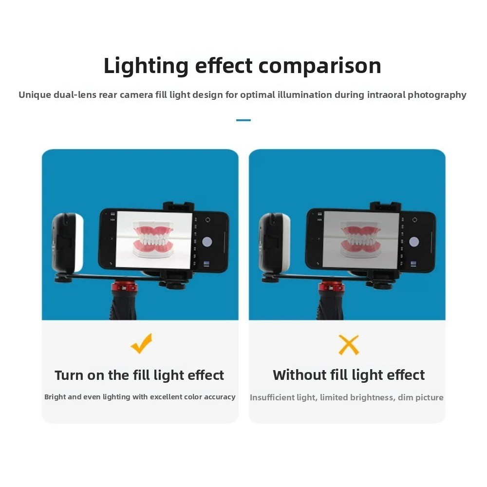 ضوء تصوير الأسنان، فلاش LED بل - مراجعة Photography Lighting Set Up وسعره