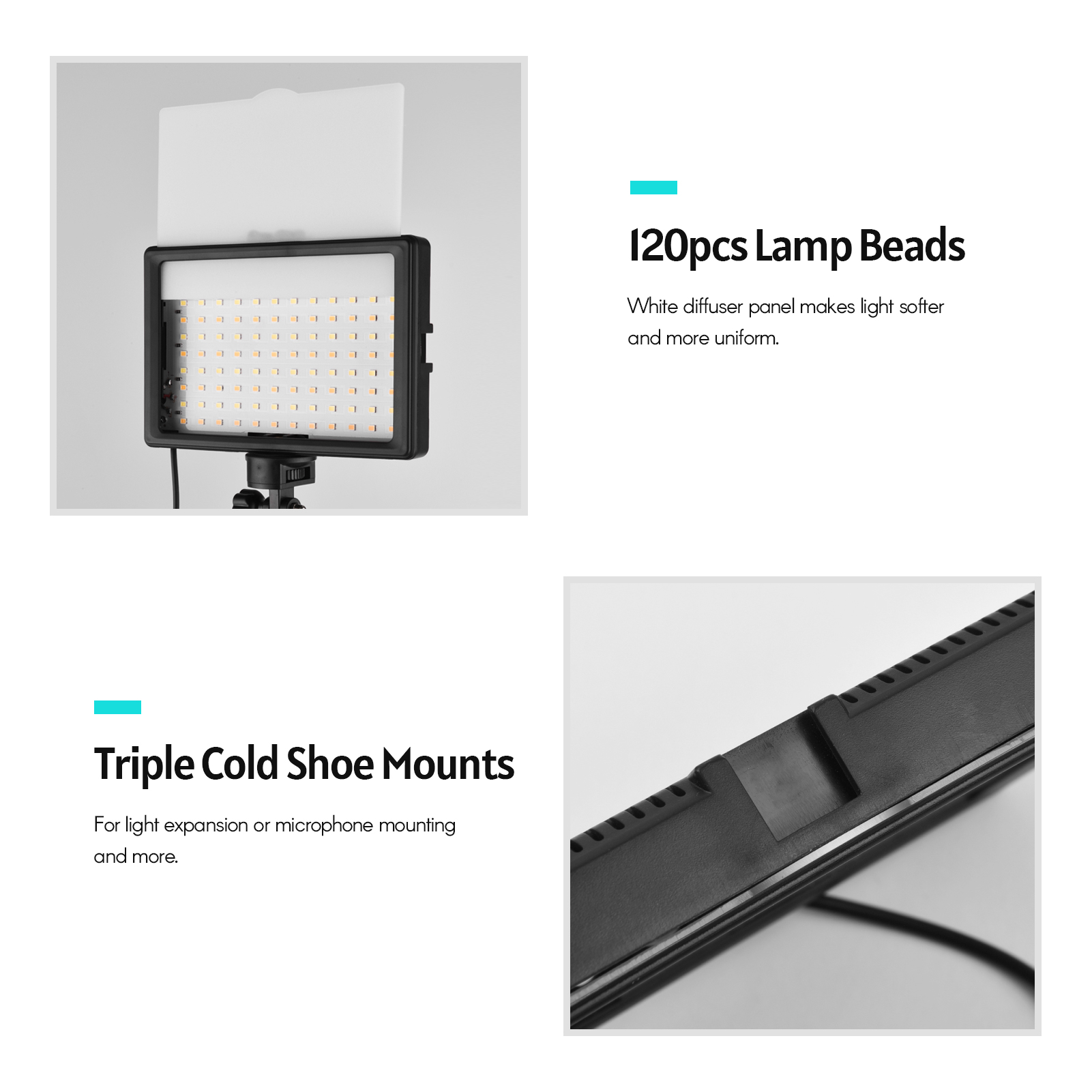 Andoer-LED مجموعة إضاءة الفيدي - مراجعة Photography Lighting Uk وسعره