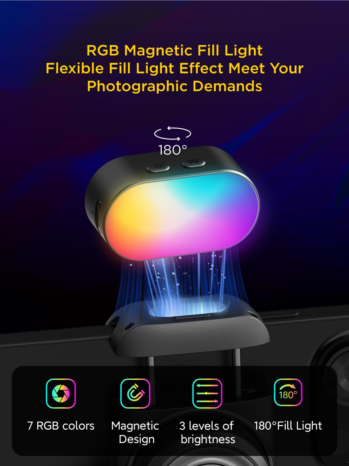 AOCHUAN RGB ضوء ملء مغناطيسي ل - مراجعة Torjim Rgb Photography Video Lighting وسعره