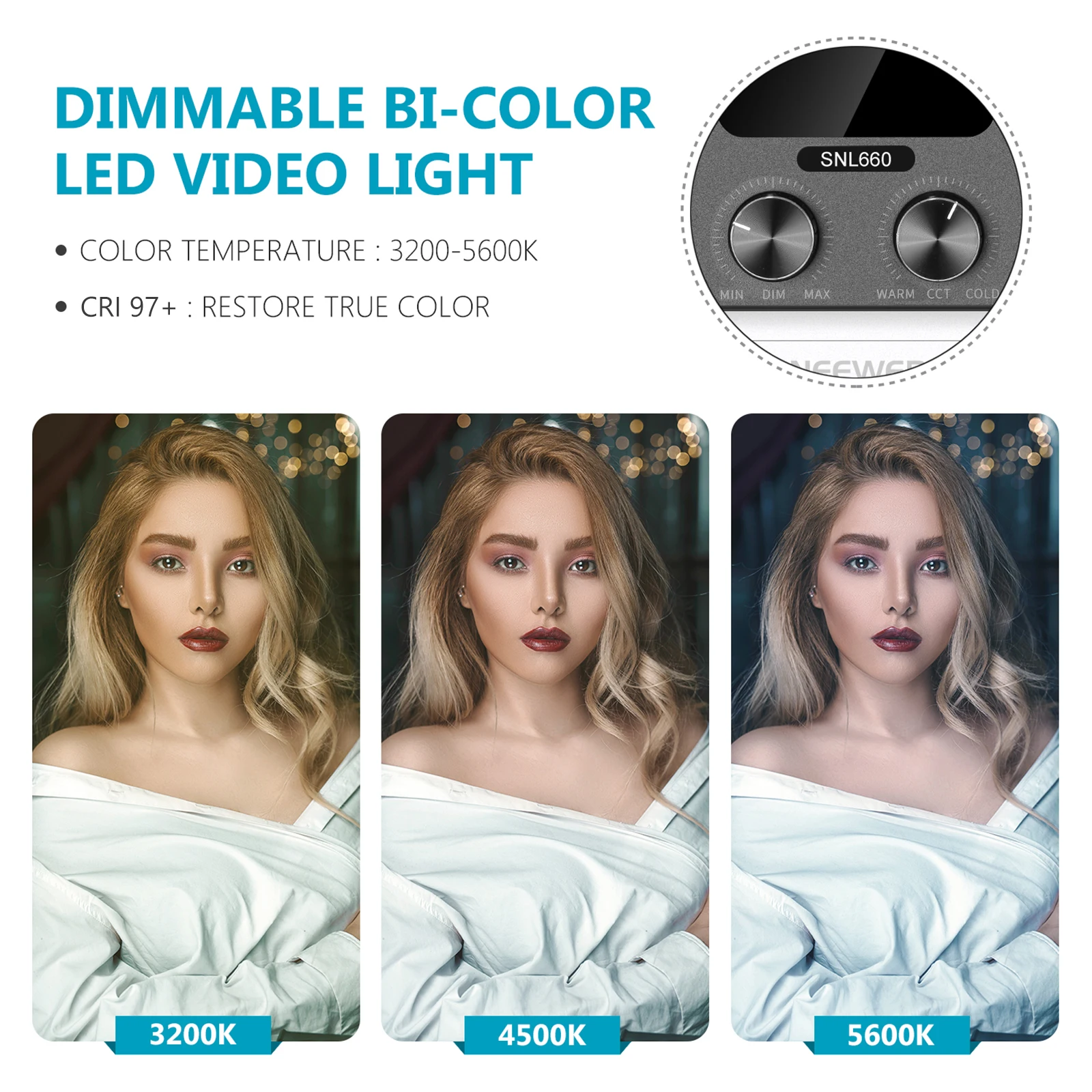 ضوء فيديو LED من Neewer 660 بق - مراجعة Photography Lighting Kit Neewer وسعره