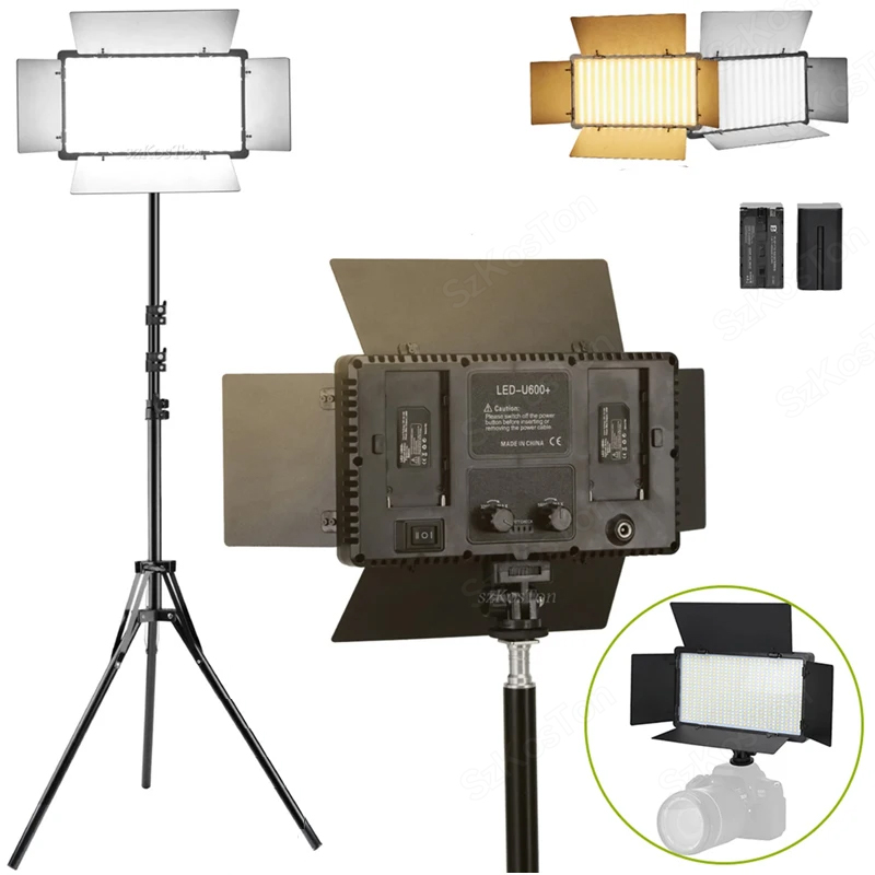 U800 U600 LED صور استوديو الفي - مراجعة Photography Lighting Uk وسعره